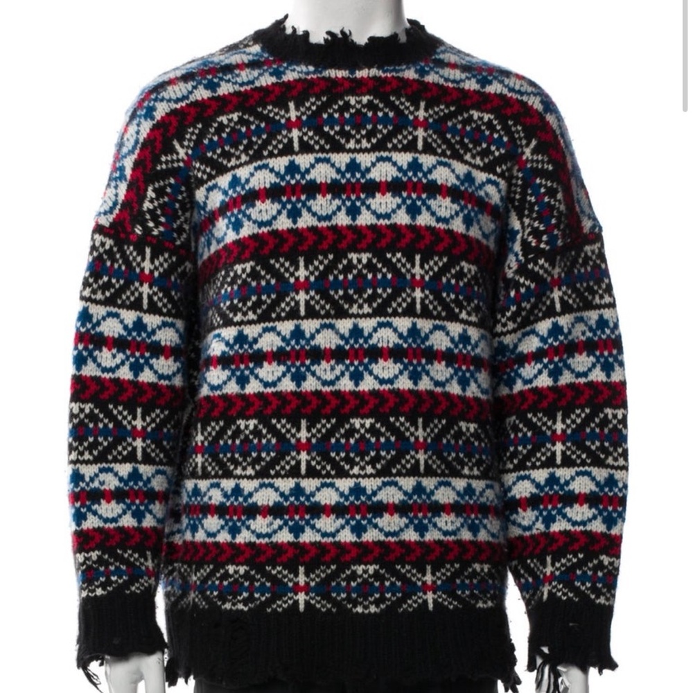 R13 Cashmere Striped Pullover